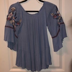 Altar’d State Embroidered off the shoulder top